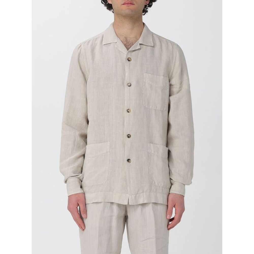 Boglioli Men Basic Linen Shirt Boglioli